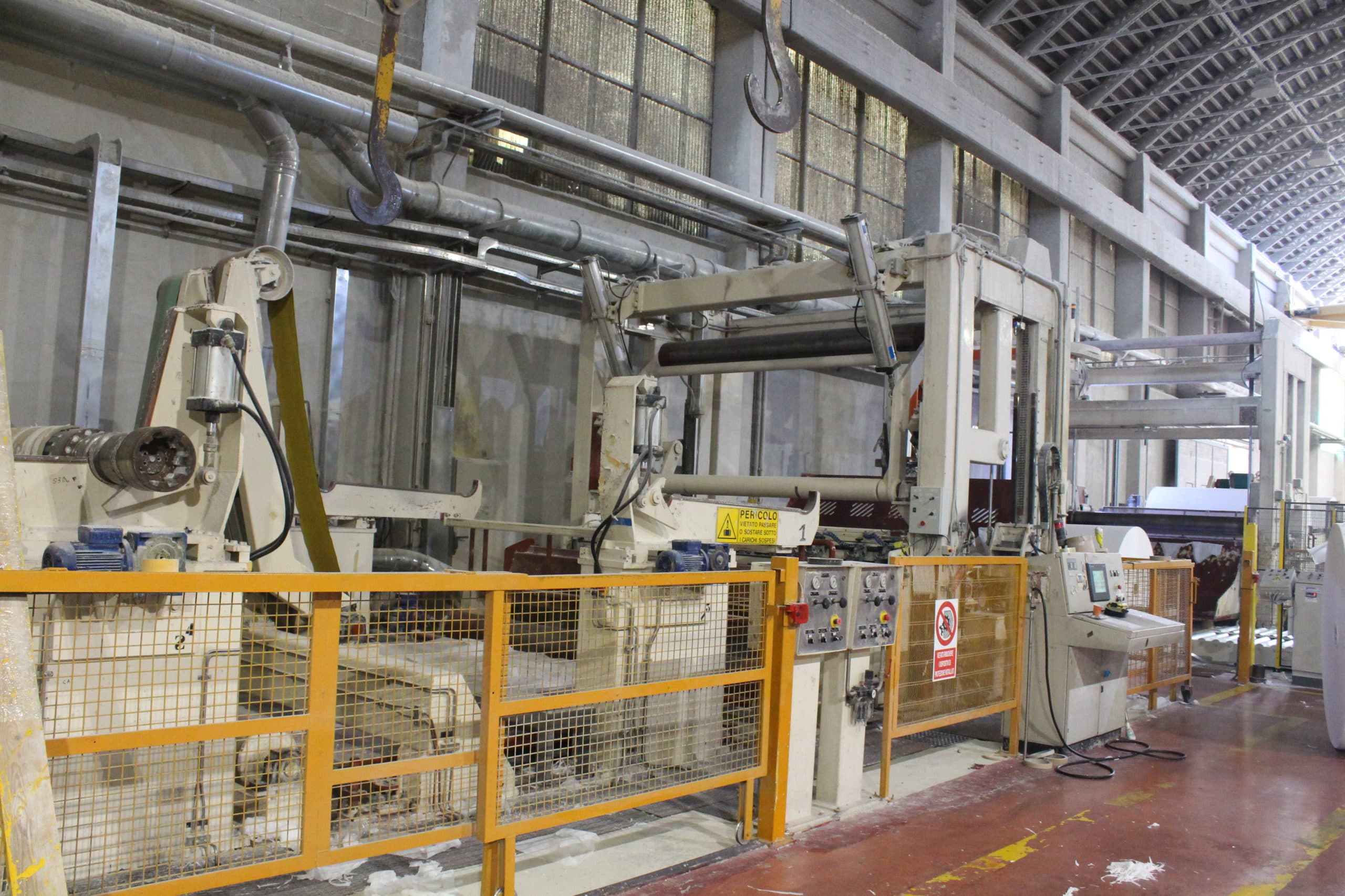 Ribobinatrice pneumatica PM2 per jumbo roll